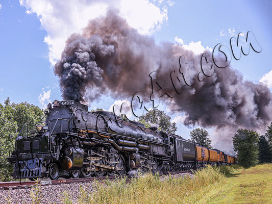 Big Boy 4014 Steaming down the tracks